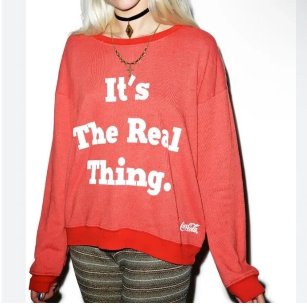 Wildfox x Coca Cola It’s The Real Thing Pullover